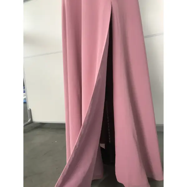 Madeleine Dusky Rose Chiffon A-Line Dress - Detail View 3