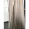 Nicolette Mocha Chiffon A-Line Gown - Detail View 3