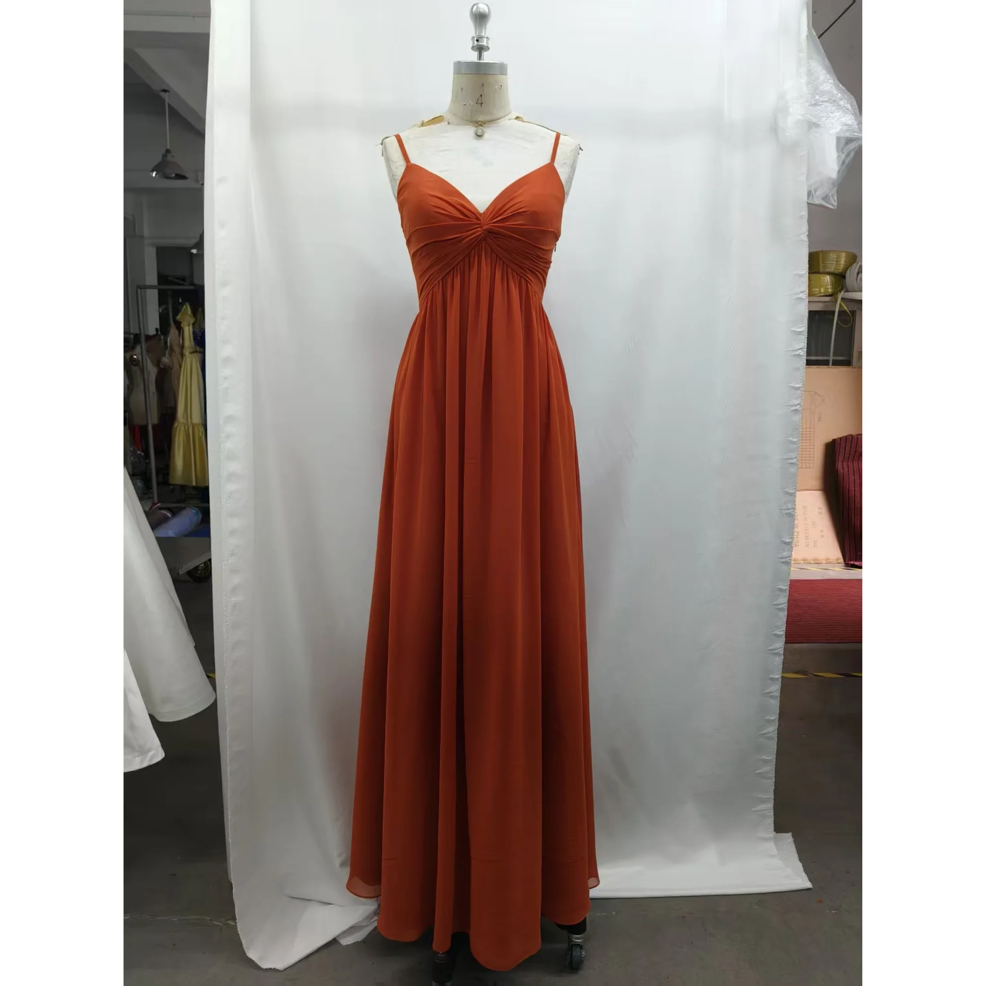 Camille Chiffon A-Line Dress