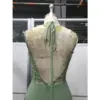 Elowen Fern Chiffon Lace Applique A-Line Gown - Craftsmanship Detail 1