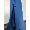 Bianca Ocean Blue Ruched Chiffon Gown - Craftsmanship Detail 1